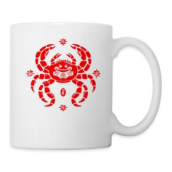 Le drôle de Cancer funky - Mug blanc - blanc - Droite