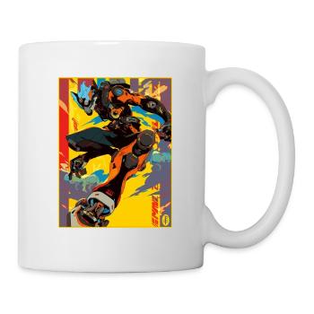 Graffiti Anime Manga Mecha Bot - Tasse - Weiß - Rechts