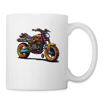 My dream motorcycle from the construction kit - Mug - white - Right
