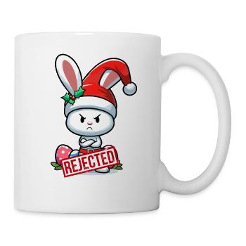Beleidigter Osterhase Weihnachten lustig Geschenk - Tasse - Weiß - Rechts