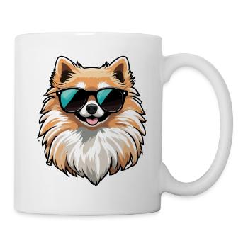 Pomeranian Drawing - Mug - white - Right