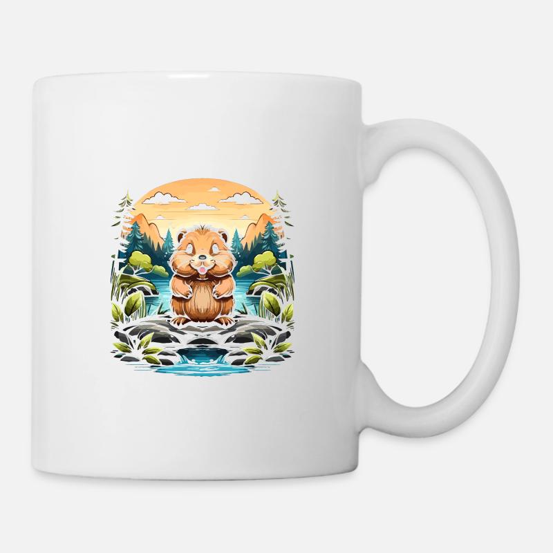 A Clean Beaver Always Gets More Wood - Tasse - Weiß