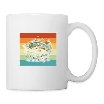 Bass Dad Ever Für Alle Angel-fans - Tasse - Weiß - Rechts