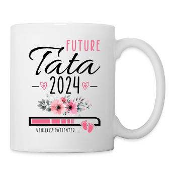 Future Tata 2024 Cadeau Nouvelle Naissance Tante - Mug blanc - blanc - Droite