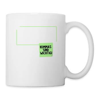 Wir bitten unsere Gäste nicht zu rauchen Witz - Tasse - Weiß - Rechts