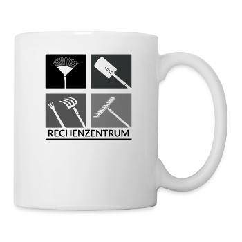 Gärtner Landwirt Landschaftgärtner RECHENZENTRUM - Tasse - Weiß - Rechts