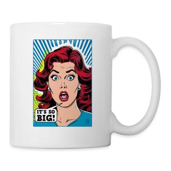 Femmes de dessin animé Pop Art - C’est si grand - Mug blanc - blanc - Droite