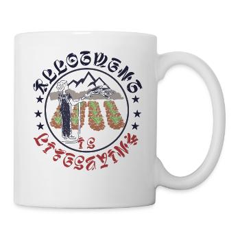 Allotment is lifesaving - Mug - white - Right