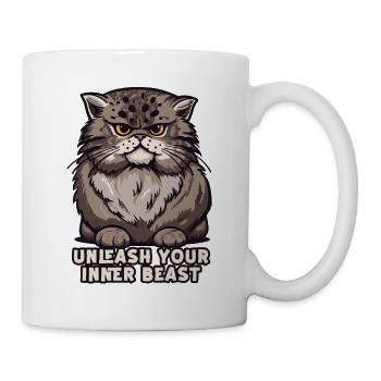 Entfesselt Ihr Inneres Biest -Owl -Design - Tasse - Weiß - Rechts