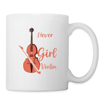 Never Underestimate A Girl With A Violin Violinist - Mug - white - Right