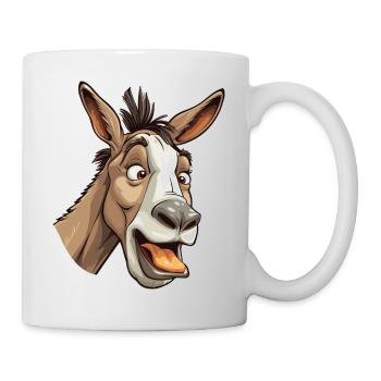 Style de bande dessinée de cul fou - Mug blanc - blanc - Droite