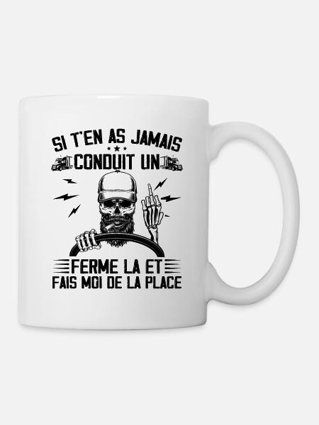 Camion | transport routier citation homme - Mug blanc - blanc