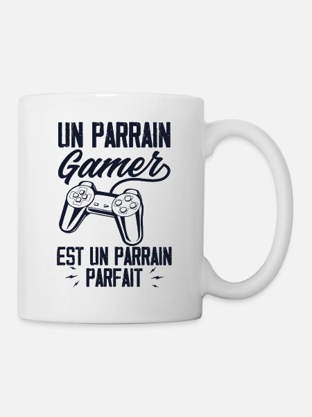 Un Parrain Gamer est un Parrain Parfait - Mug blanc - blanc
