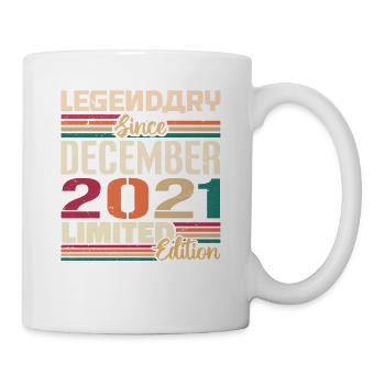 Légendaire depuis décembre 2021 Millésime décembre 2021 - Mug blanc - blanc - Droite