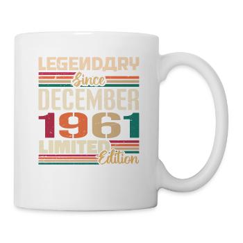 Légendaire depuis décembre 1961 Millésime décembre 1961 - Mug blanc - blanc - Droite