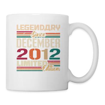 Legendary since December 2012 Vintage December 2012 - Mug - white - Right
