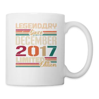 Legendary since December 2017 Vintage December 2017 - Mug - white - Right