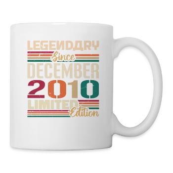 Legendary since December 2010 Vintage December 2010 - Mug - white - Right