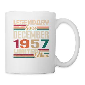 Légendaire depuis décembre 1957 Millésime décembre 1957 - Mug blanc - blanc - Droite
