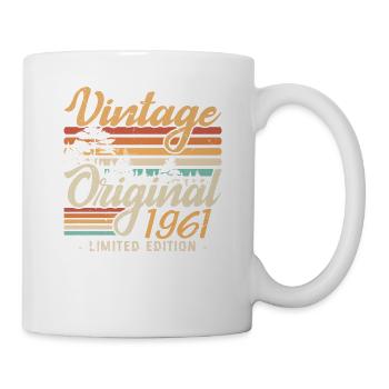 Anniversaire Millésime Fabriqué en 1961 Retro 1961 - Mug blanc - blanc - Droite