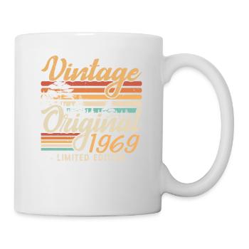 Vintage-Jubiläum aus dem Jahr 1969 Retro 1969 - Tasse - Weiß - Rechts