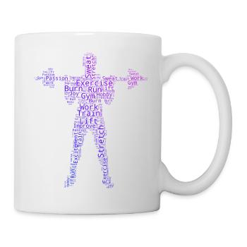 Strength Training Women's Weightlifting Cardio Fitness - Mug - white - Right
