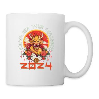 Year Of The Dragon Happy New Year 2024 Matching - Tasse - Weiß - Rechts