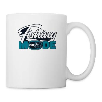 Fishing Mode On Hochseeangler Fliegenfischer - Tasse - Weiß - Rechts