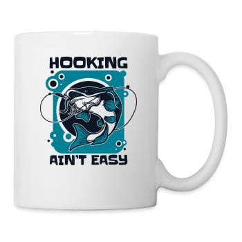 Hooking Ain't Easy Hochseeangler Fliegenfischer - Tasse - Weiß - Rechts