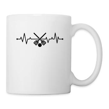 Joueur de ballon-balai bâton de ballon-balai ballon-balai Heartbe - Mug blanc - blanc - Droite