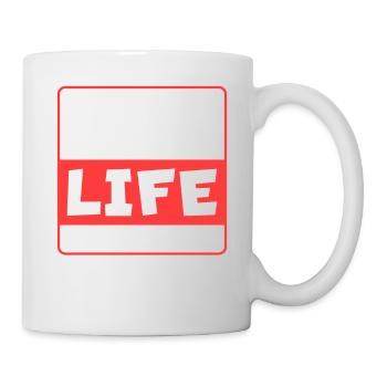 Lebenserwartung - Tasse - Weiß - Rechts