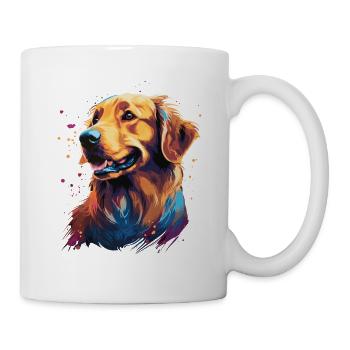 Golden Retriever Color Art Style - Mug - white - Right