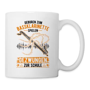 Clarinette basse Cadeau Clarinettiste basse - Mug blanc - blanc - Droite