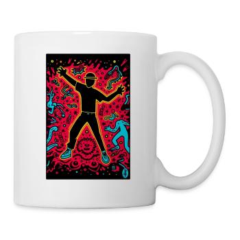 Funky Time avec Pop Art Hip-Hop Breakdance Party - Mug blanc - blanc - Droite
