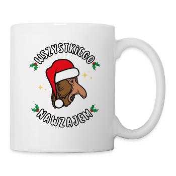 All Out - Lustiges Weihnachts-T-Shirt - Tasse - Weiß - Rechts