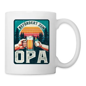Werdender Opa loading zukünftiger Großvater Opa - Tasse - Weiß - Rechts