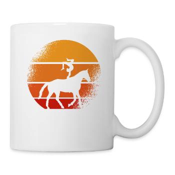 Voltige, équitation, dressage - Mug blanc - blanc - Droite