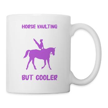 Voltigieren Reiten Dressurreiten - Tasse - Weiß - Rechts