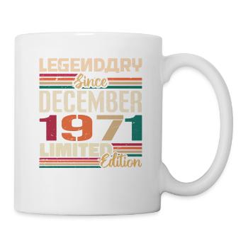 Légendaire depuis décembre 1971 Millésime décembre 1971 - Mug blanc - blanc - Droite