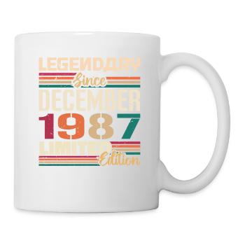 Légendaire depuis décembre 1987 Millésime décembre 1987 - Mug blanc - blanc - Droite