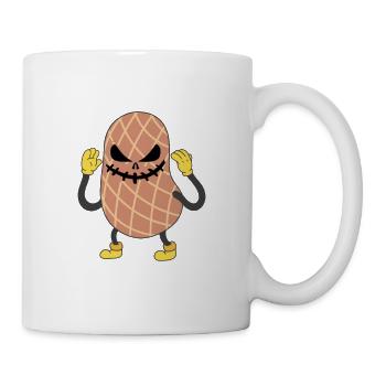 Les cacahuètes sont une conscience maléfique allergique aux noix - Mug blanc - blanc - Droite