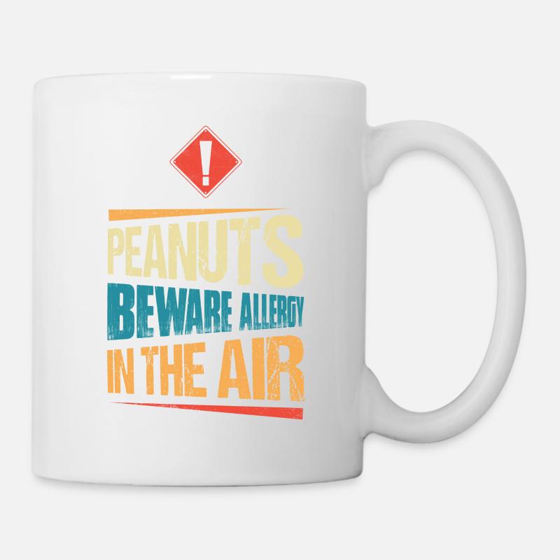 Peanuts Beware Allergy in The Air Awareness Nut Al - Tasse - Weiß