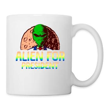 Alien, UFO, UAP, Space, Weltraum Flugobjekt - Tasse - Weiß - Rechts