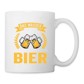 Funny Beer Saying, Party Concert Festival - Mug - white - Right