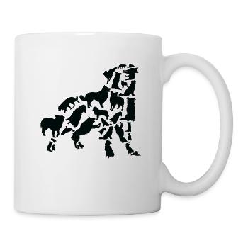 Chien de berger australien Mama Beagle papa - Mug blanc - blanc - Droite