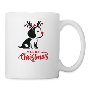 Beagle Noël Hiver Animaux Chiens - Mug blanc - blanc - Droite