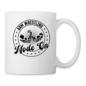 Arm Wrestling Mode On - Armwrestling Arm Wrestler - Tasse - Weiß - Rechts