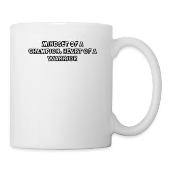 Fitness - Mindset of a champion, heart of a - Mug - white - Right