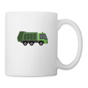 Müllwagen Liebe Müllabfuhr Kind Junge I Geschenk - Tasse - Weiß - Rechts