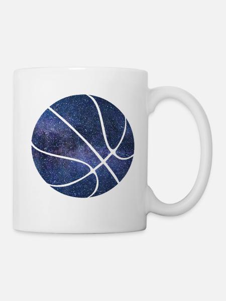 Basketball Ball Space - Tasse - Weiß